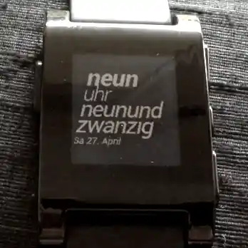 filmplakat watchface on the original pebble